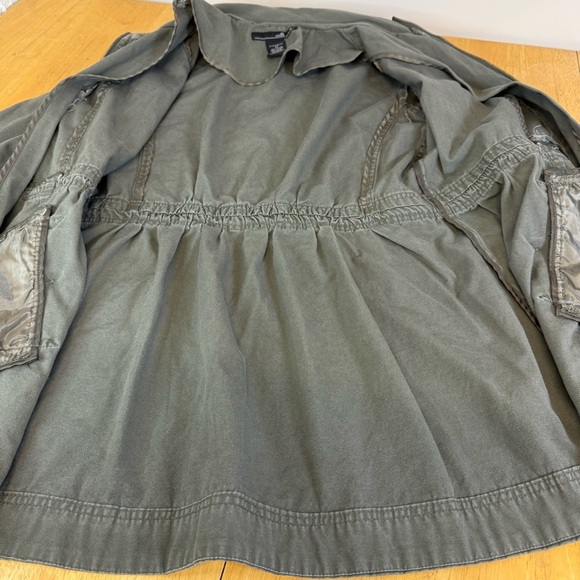 Willi  Smith Women's Size Medium Jacket Utility Zipper Lightweight  Green - Picture 6 of 8